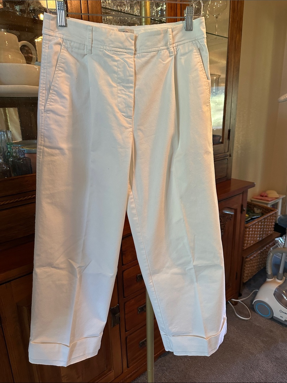 JCrew Wide-leg Pleated Chino Pant Size 4